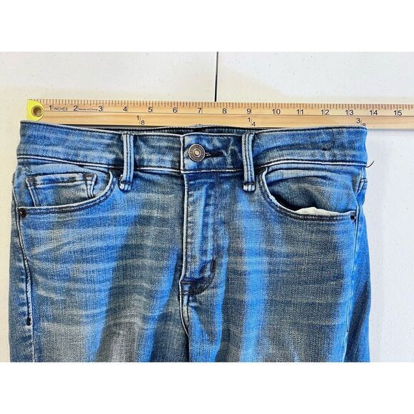 Abercrombie & Fitch Jeans Women's Harper Ankle Skinny Stretch Denim Raw Hem 25/0 - Picture 7 of 11